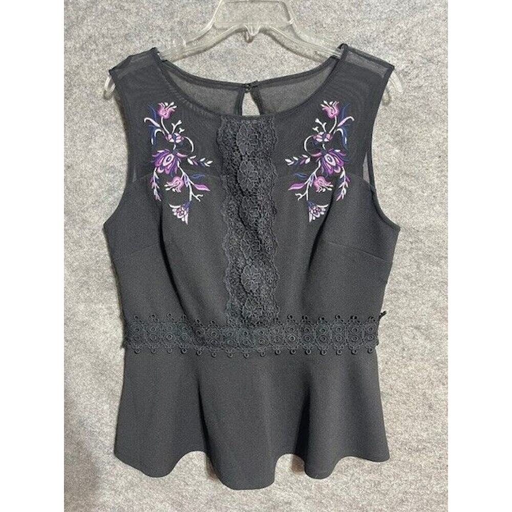 Thalia & Sodi Peplum Top M Vamp Romantic Whimsigoth Dark Fairy Witchy Victorian